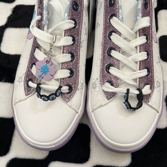 Disney Women's Sneakers - White and Purple - Picture 9 of 12